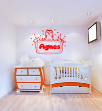 Happy Owl Personalised Stencil Child Kids Name Boy Girl Birthday Occasional Card Celebration Bespoke 'U16'