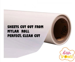 Empty Mylar Stencil Sheets 125 micron 0.15mm A6 A5 A4 A3 for Shilouette Cricut 50 QTY
