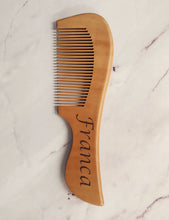 Peach Wood Comb Hair Beard Mustache Personalised Engraved Christmas Gift Present Keepsake