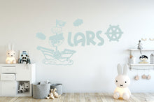 Pirate Ship Personalised Stencil Child Kids Name Boy Girl Birthday Occasional Card Celebration Bespoke 'U9'