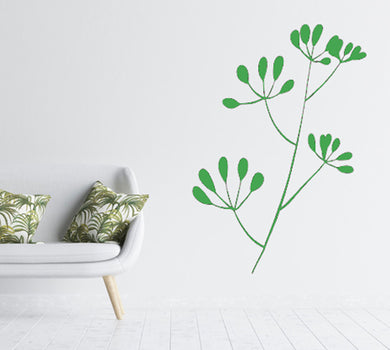 BOTANICAL WILD HERBS AND FLOWERS Big & Small Sizes Colour Wall Sticker Floral Shabby Chic Style 'Wild17'