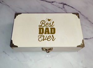 Wooden Box Personalised Engraved Christmas Gift Dad Daddy Father's Day Keepsake