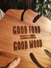 Good Food Good Mood Chopping Cutting Board Laser Engraved Personalised Snacks Cheese Board Acacia Wooden Wedding Christmas Gift