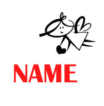 Fairy Personalised Stencil Child Kids Name Boy Girl Birthday Occasional Card Celebration Bespoke 'U11'