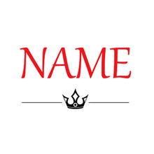 Crown Personalised Stencil Child Kids Name Boy Girl Birthday Occasional Card Celebration Bespoke 'U4'