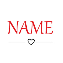 Heart Personalised Stencil Child Kids Name Boy Girl Birthday Occasional Card Celebration Bespoke 'U7'