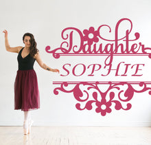 Personalised Daughter Name Stencil Bespoke Occasional Card Birthday Party C4