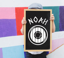 Viking Shield Personalised Stencil Child Kids Name Boy Girl Birthday Occasional Card Celebration Bespoke 'U10'
