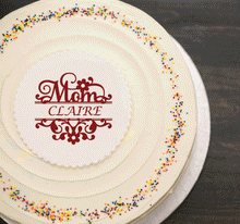 Personalised Mother's Name Stencil Bespoke Occasional Card Birthday Love Mom C2
