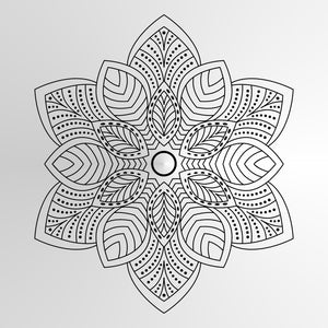Mandala Leaves Medallion SIZES Reusable Stencil Wall Decor Bohemian Oriental / M9