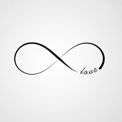 INFINITY SIGN LOVE QUOTE Sizes Reusable Stencil Modern Valentine's Romantic Style 'Q12'
