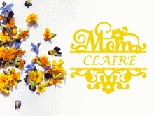 Personalised Mother's Name Stencil Bespoke Occasional Card Birthday Love Mom C2