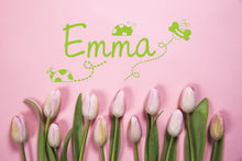 Ladybird Bee Personalised Stencil Child Kids Name Boy Girl Birthday Occasional Card Celebration Bespoke 'U17'