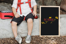 Ladybird Bee Personalised Stencil Child Kids Name Boy Girl Birthday Occasional Card Celebration Bespoke 'U17'