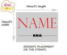 Train Personalised Stencil Child Kids Name Boy Girl Birthday Occasional Card Celebration Bespoke 'U19'