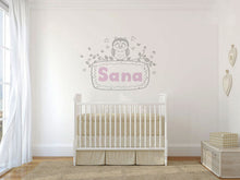 Happy Owl Personalised Stencil Child Kids Name Boy Girl Birthday Occasional Card Celebration Bespoke 'U16'