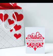 Personalised Mother Name Stencil Bespoke Occasional Card Birthday Celebration C3