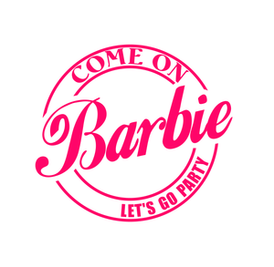 Come On Barbie Let's Go Party Ken Kids Girls Boys Pink Birthday Film Movie Sizes Reusable Stencil Modern 'BR3'