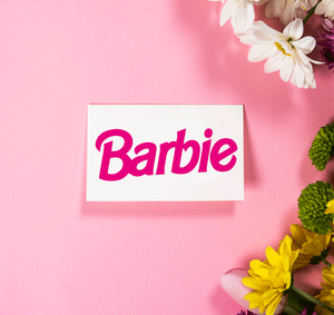 Barbie Ken Kids Girls Boys Pink Birthday Film Movie Sizes Reusable Stencil Modern 'BR14'