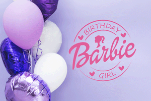 Barbie Happy Birthday Ken Kids Girls Boys Pink Birthday Film Movie Sizes Reusable Stencil Modern 'BR22'
