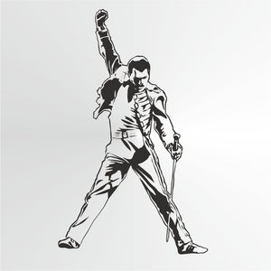 Freddie Mercury Big & Small Sizes Colour Wall Sticker Wall Decor Modern Style King Of Rock QueenSinger / Freddie