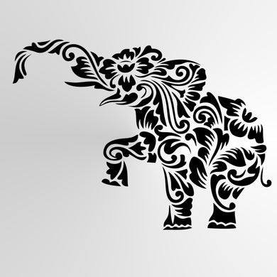 MOHENDI ELEPHANT MANDALA Big & Small Sizes Colour Wall Sticker Shabby Chic Style / Animal3