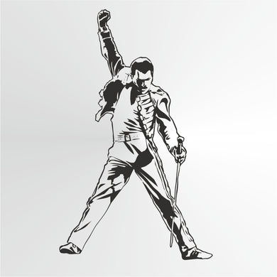 Freddie Mercury Reusable Stencil Big Sizes Wall Decor Modern Style King Of Rock Queen Singer  / Freddie