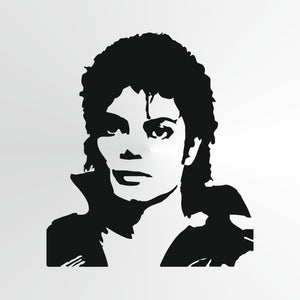 Michael Jackson Big & Small Sizes Colour Wall Sticker Wall Decor Modern Style King Of Pop Singer / Michael4