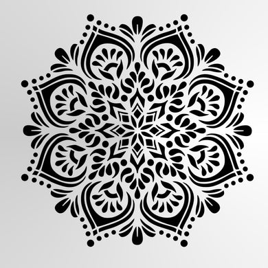 Mandala Flower Star Round SIZES Reusable Stencil Wall Decor Oriental / M25
