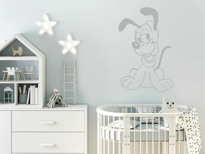 HAPPY PLUTO Sizes Reusable Stencil Animal Modern Kids Room Style Fun Dog Art Children 'Kids163'