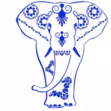 ELEPHANT MANADALA Big & Small Sizes Colour Wall Sticker Oriental Exotic Travel Style 'Elephant'