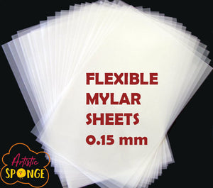 Empty Mylar Stencil Sheets 125 micron 0.15mm A6 A5 A4 A3 for Shilouette Cricut 100 QTY
