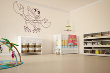HAPPY CRAB KIDS ROOM Big & Small Sizes Colour Wall Sticker Animal Modern Style 'Crab'