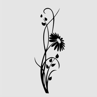 ROMANTIC FLOWER GERBER Sizes Reusable Stencil Shabby Chic Romantic Style 'Flora16'