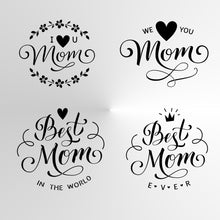 MOTHER'S DAY Wall Sticker VARIOUS SIZES Colour Love you, Best, Forever Mommy, Mother MOM