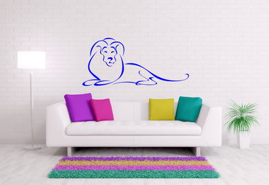 LION ARTISTIC SKETCH Big & Small Sizes Colour Wall Sticker Animal Romantic Style 'Animal79'