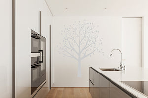 TREE WITH LEAVES Big & Small Sizes Colour Wall Sticker Modern Shabby Chic Style 'Tree63'