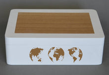 THREE GLOBES Sizes Reusable Stencil Oriental Exotic World Map Globe Travel Modern Style 'P21'