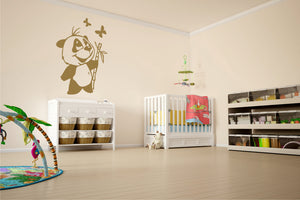 PANDA BEAR Sizes Reusable Stencil Animal Decor Kids Room Bamboo 'Kids160'