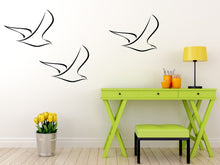 SEAGULL ARTISTIC SKETCH Big & Small Sizes Colour Wall Sticker Animal Modern Style 'Kids56'
