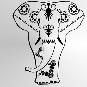 ORIENTAL MANDALA ELEPHANT Sizes Reusable Stencil Orient Travel  Style 'Elephant'