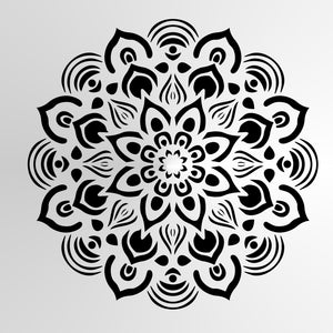 MANDALA FLOWER STAR ROUND Big & Small Sizes Colour Wall Sticker Oriental Shabby Chic Romantic / M22