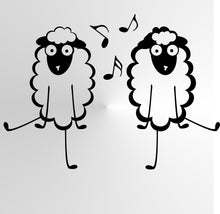 FUNNY DANCING SHEEPS KIDS ROOM Big & Small Sizes Colour Wall Sticker Animal Happy Style 'Kids60'