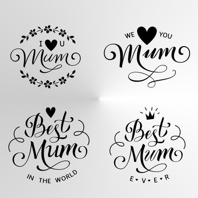 MOTHER'S DAY Reusable Stencil VARIOUS SIZES STENCIL Love you, Best, Forever Mummy, Mother MUM
