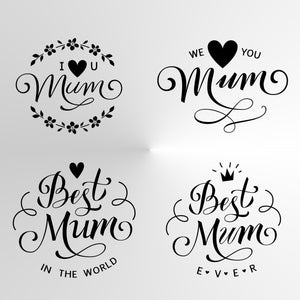 MOTHER'S DAY Reusable Stencil VARIOUS SIZES STENCIL Love you, Best, Forever Mummy, Mother MUM