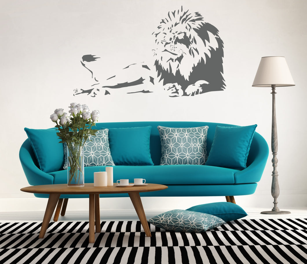 LION KING Big & Small Sizes Colour Wall Sticker Animal Romantic Modern Kids Style 'Animal132'