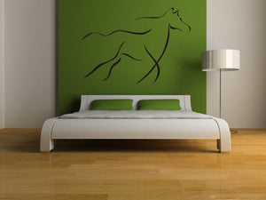 HORSE SKETCH Big & Small Sizes Colour Wall Sticker Animal Romantic Style 'Animal6'