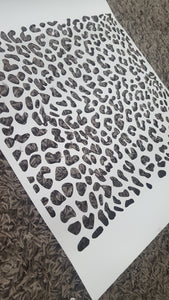 LEOPARD PATTERN Sizes Reusable Stencil Modern Animal Style 'Kids141'
