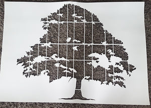 SINGLE WIDE TREE Sizes Reusable Stencil Floral Nature Modern Shabby Chic 'Tree28'