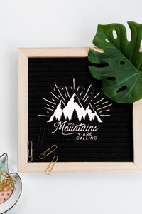 The Mountains Are Calling Big & Small Sizes Colour Wall Sticker Travelling Climbing  'MT9'